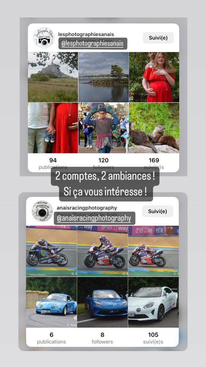 sofferkane_16's tweet photo. Mes 2 comptes photographie sur instagram, n’hésitez pas à aller voir et à partager 🫶🏼

(twitter @_AnaisPhoto et bientôt celui sur le sport mécanique) https://t.co/epIltgUPb3