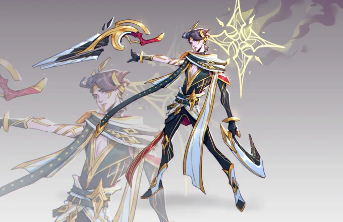 Happy #skintober2023 #skintober  I'll see if I get around to any this year but here are a couple favs from the previous year(s)!    Elderwood Karma  Sentinel of Light Aphelios  Star Guardian Katarina