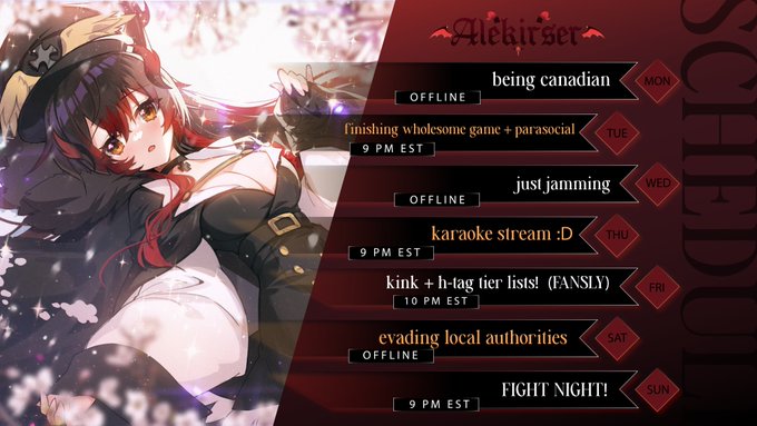 here's my schedule for this week!!! (OCT 2  - OCT 8)

also i couldn't fit this in the schedule, but there's
