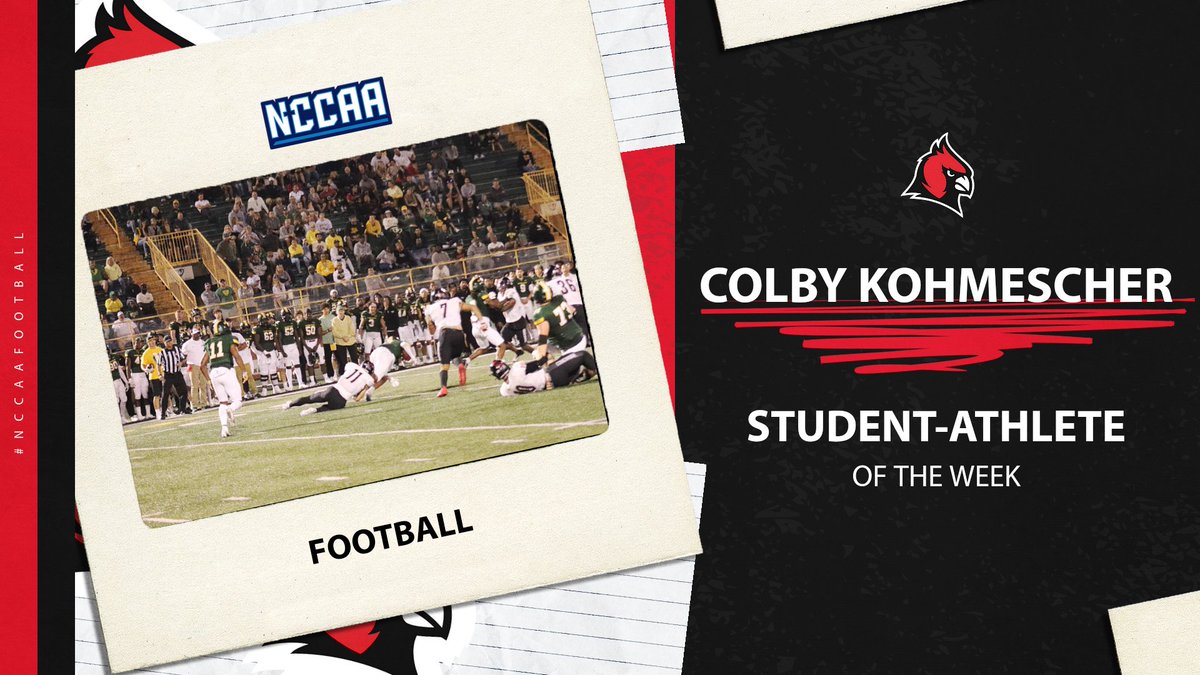 🏈PLAYER OF THE WEEK🏈

<a href="/CUAA_Football/">Concordia Football</a>'s Colby Kohmescher earns NCCAA Defensive Player of the Week

📰: bit.ly/3RJq43Z