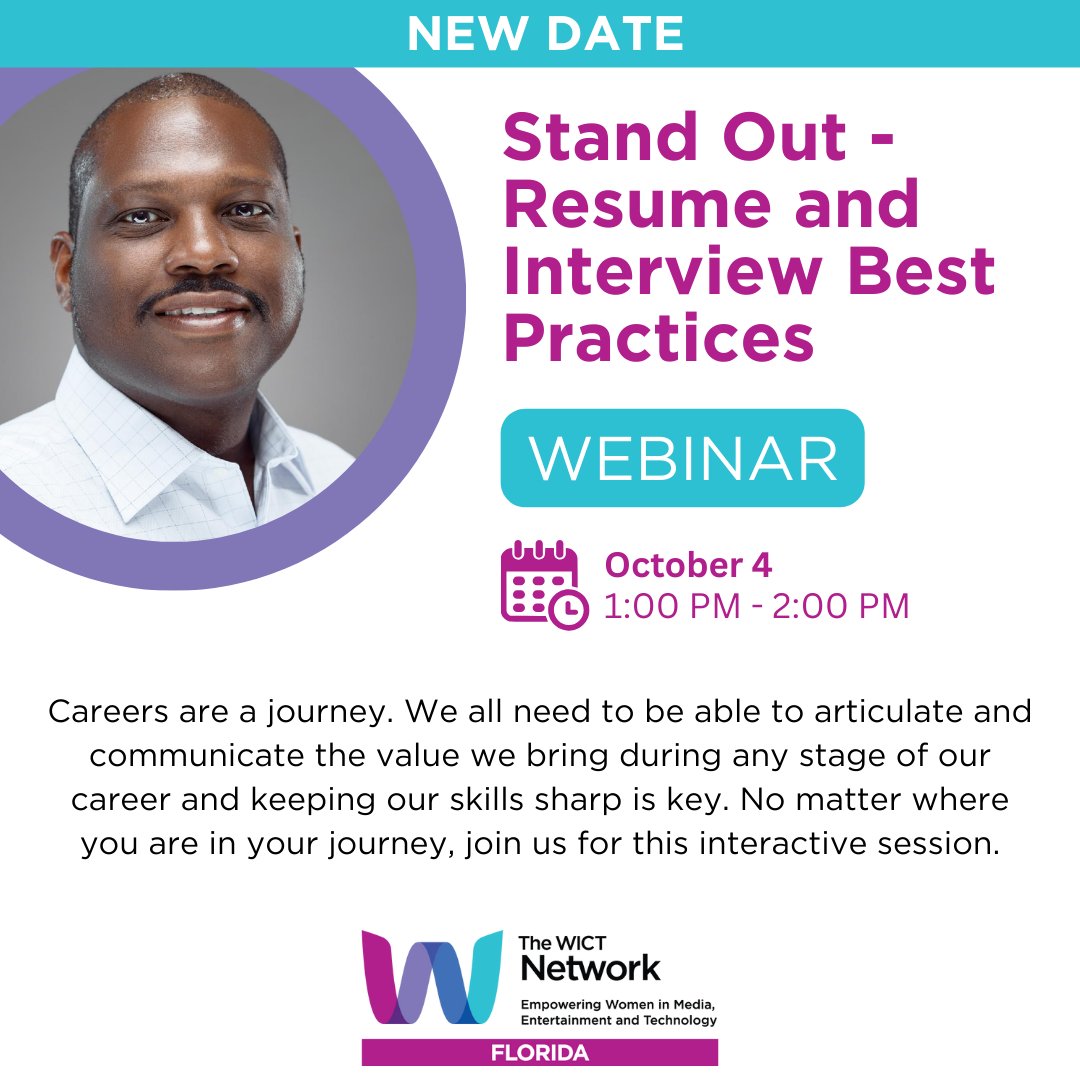 WICTFL's tweet photo. Careers are a journey. We all need to be able to articulate and communicate the value we bring during any stage of our career &amp; keeping our skills sharp is key. No matter where you are in your journey, join us for this interactive session.

Register Today:
https://t.co/C5UpOjNyxu https://t.co/UxwYPWmHZe
