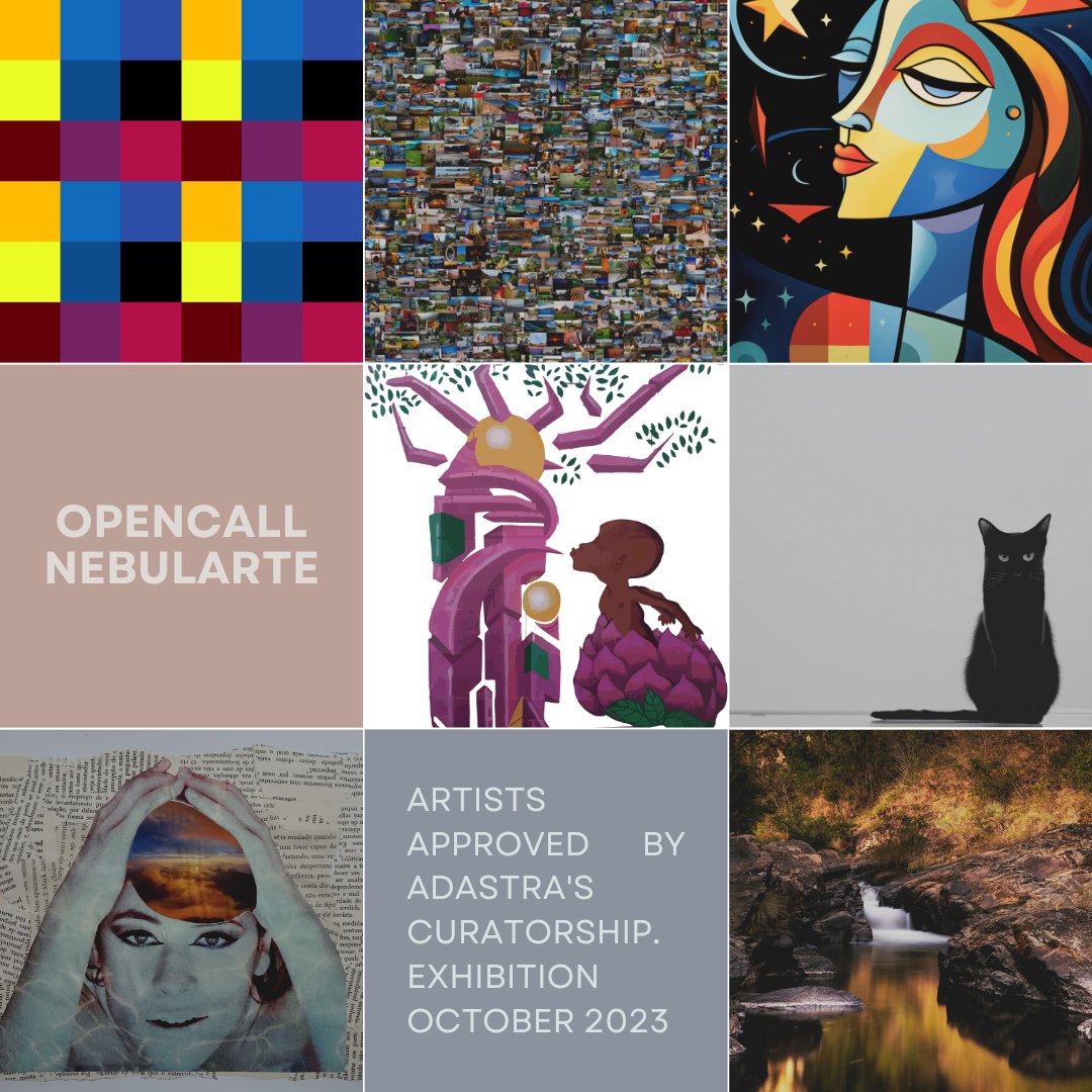 MetaAdastra's tweet photo. 3º list of approved artites for Adastra's 2023 Nebularte Exhibition. Congrats, guys! 🩷👏👏
@CristinaBerga18 
@fabionegrao 
@0x7RJAmaro 
@CH_Monstro 
@leopolds 
#LilianLacerda
@LuizPauloGrinbeg 

Congratulations to all of you for the amazing artwork. https://t.co/Y2wOMniHwe