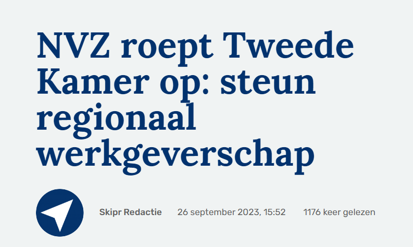 Ziekenhuizen willen de banen en diensten regionaal bundelen om zorgprofessionals meer regie te geven over hun werk en meer flexibiliteit te bieden. 

Tweebaans denken in optima forma. 
skipr.nl/nieuws/nvz-roe…