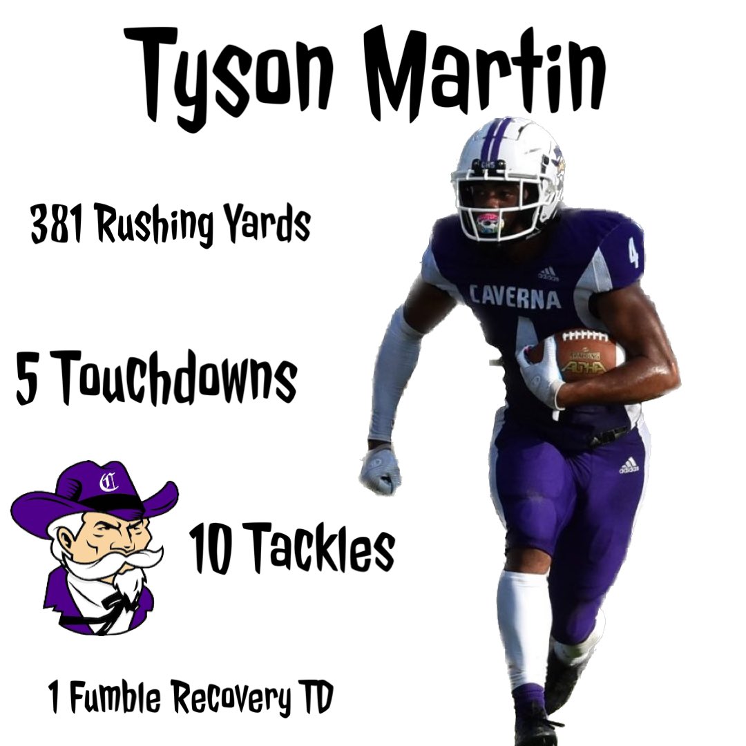 Lovell Martin Jr (@mints2u29) on Twitter photo Shoutout Sophomore Tyson Martin <a href="/TysonMartin246/">Tyson Martin</a> RB for @CavernaAth who exploded for 381 yards & 6 TD take notice this young man is a problem on the GRIDIRON <a href="/PrepRedzoneKY/">Prep Redzone Kentucky</a> <a href="/KySportsTV/">KySports.TV</a> <a href="/KHSAA/">KHSAA Main</a> Shoutout Sophomore Tyson Martin <a href="/TysonMartin246/">Tyson Martin</a> RB for @CavernaAth who exploded for 381 yards & 6 TD take notice this young man is a problem on the GRIDIRON <a href="/PrepRedzoneKY/">Prep Redzone Kentucky</a> <a href="/KySportsTV/">KySports.TV</a> <a href="/KHSAA/">KHSAA Main</a>
