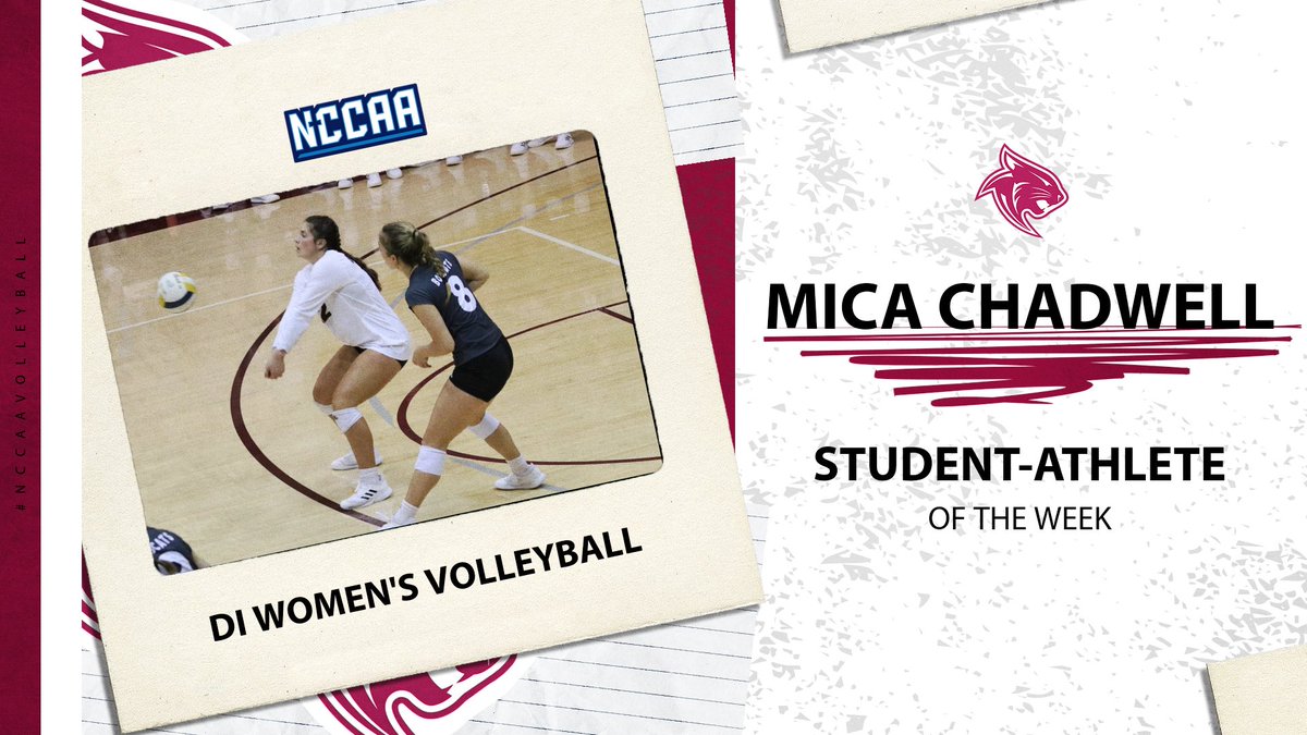 TheNCCAA's tweet photo. 🏐 Student-Athlete of the Week 🏐
DI Women’s #NCCAAVolleyball - Defensive
𝐌𝐢𝐜𝐚 𝐂𝐡𝐚𝐝𝐰𝐞𝐥𝐥, College of the Ozarks
https://t.co/MmqQWMT2L5 | #PlayForHim https://t.co/c0xGEFCnPB