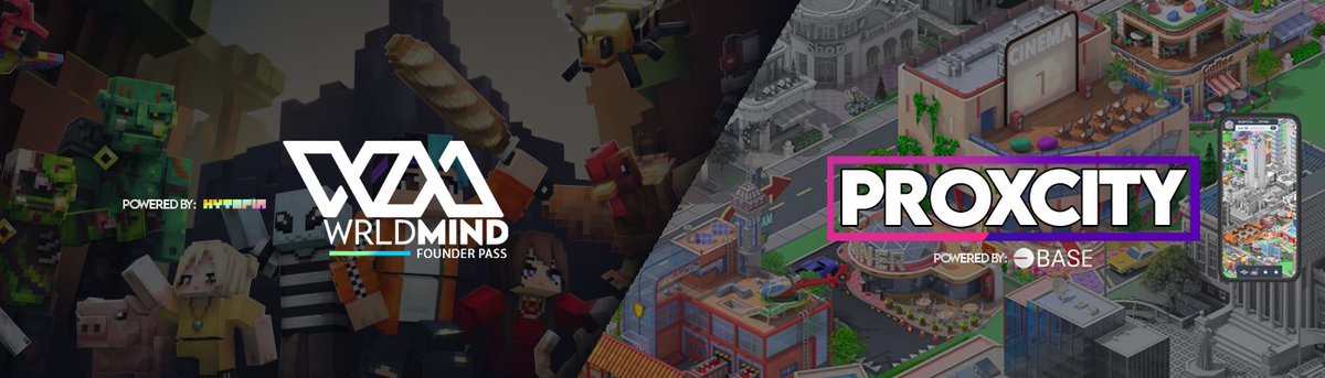 proxcity_xyz's tweet photo. We can't wait for both WRLDMind and Proxcity to start releasing products / experiences again! We've spent over a year building everything! 🤯

WRLDMind has a number of applications planned for release within the $TOPIA ecosystem. 🤝

Proxcity is going LIVE 🔴 with the demo this month! Free for all players.

#BuildOnBase #BuildOnHyptopia Quality is the focus!