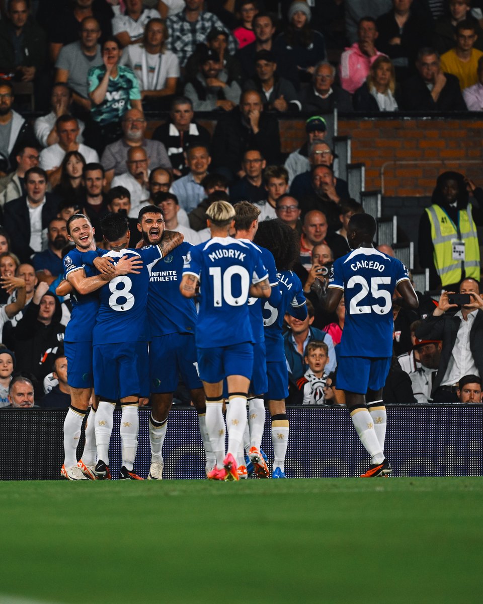 ChelseaFC's tweet photo. So far, so good. 🤝

#FulChe https://t.co/akKAwN7fzT