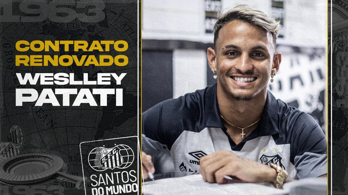 Santos trabalha na renovação de Wesley Patati