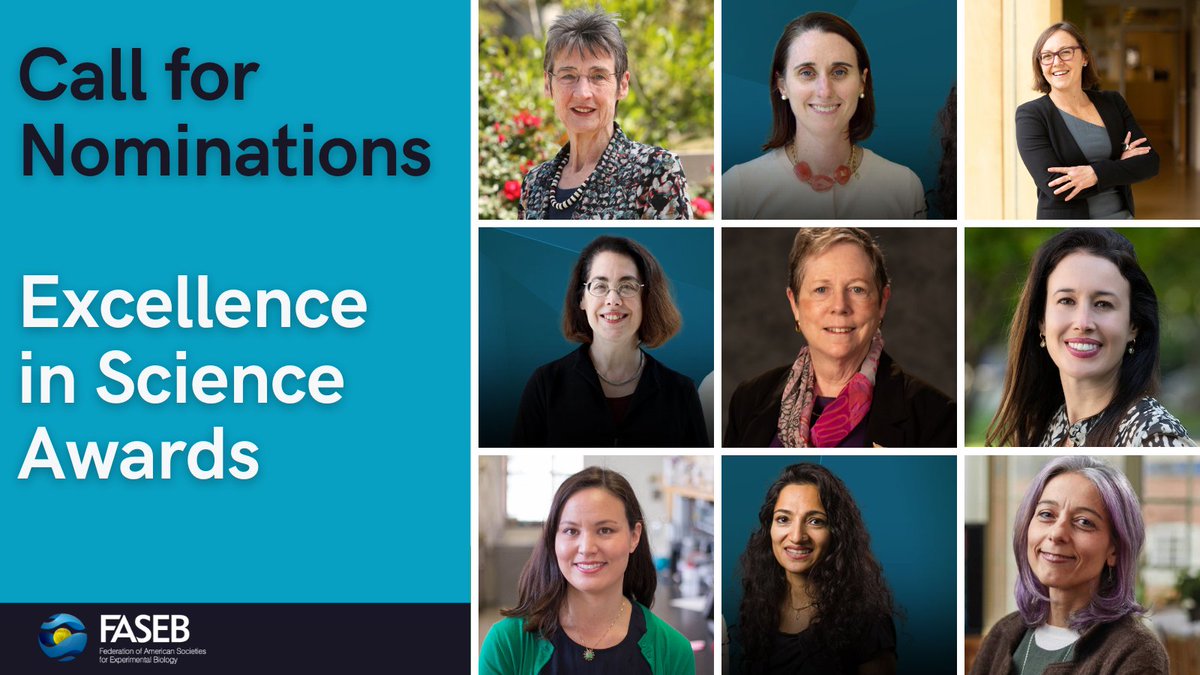 FASEBorg's tweet image. Know an outstanding woman #scientist committed to trainee development and the broader #biological &amp;amp; #biomedical community? We invite you to nominate her for a 2024 Excellence in Science Award! Learn more ➡️ bit.ly/3ZBwbZX
