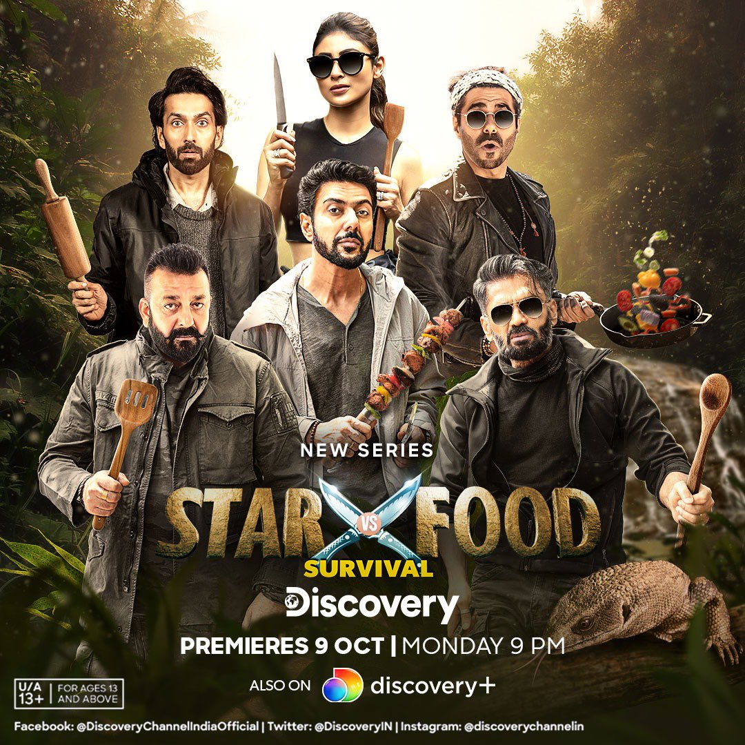 rohan_tulpule's tweet photo. New Work for @DiscoveryIN new show Star Vs Food featuring @duttsanjay @SunielVShetty @Roymouni @ranveerbrar Nakul Mehta @Aparshakti https://t.co/HwxMRY1yYs