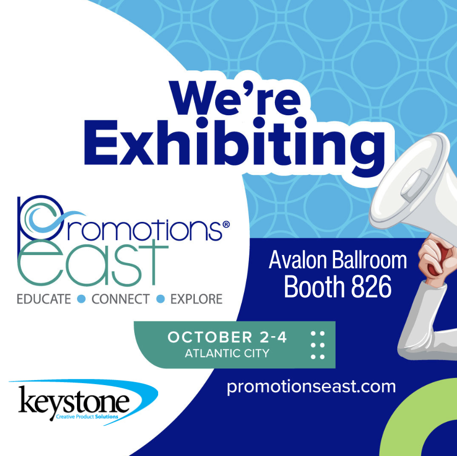 CPSKeystone's tweet image. STOP BY BOOTH 826 at Promotions East! We&apos;re excited to see you and talk about our products and how we&apos;re able to assist you with your current and upcoming projects. #promotionseast