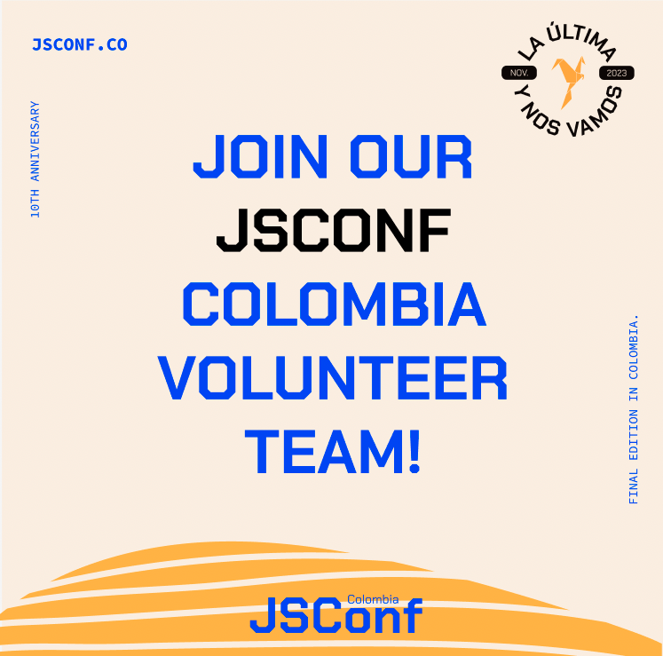 ¡Atención a todos los aspirantes a voluntarios de la JSConf Colombia! 📣 Las notificaciones de selección han sido enviadas. ¡Revisa tu correo ahora mismo para saber si eres uno de los afortunados! 📧✉️ #JSConfCo