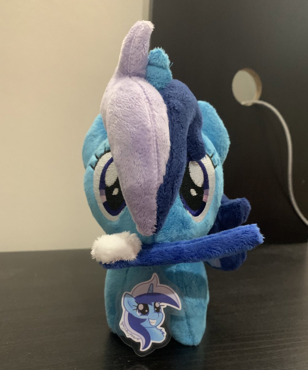Reskell492's tweet photo. Minuette/Colgate has been my number one, fave pony, since I was in high school. Legit! I had inspector brushie her song on the MP3 player I used on my walk to school! (I’m 27 now!) so this plush, means everything to me! ThankYou @katiecoolchic for creating her! She’s BELOVED here https://t.co/TqdtfiIiXC