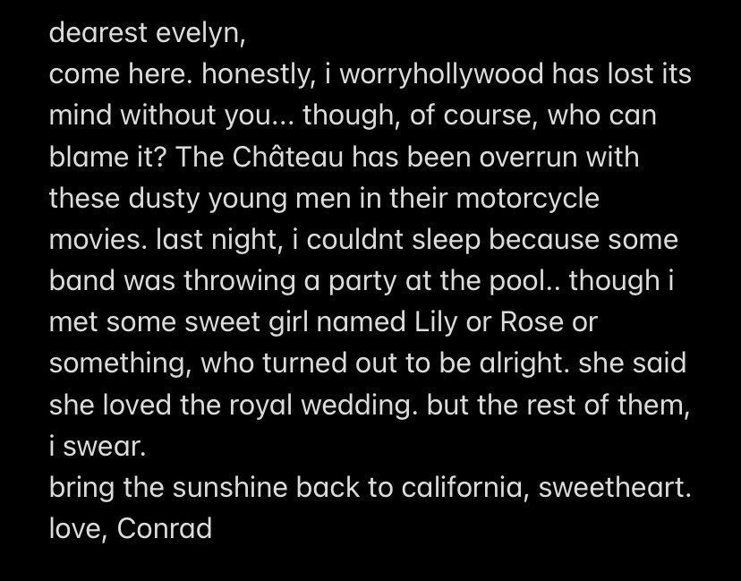 CELIA ST. JAMES HATING ON THE MEN OF DAISY JONES AND THE SIX AND ONLY TOLERATING DAISY SHE IS SO MEEEEEE