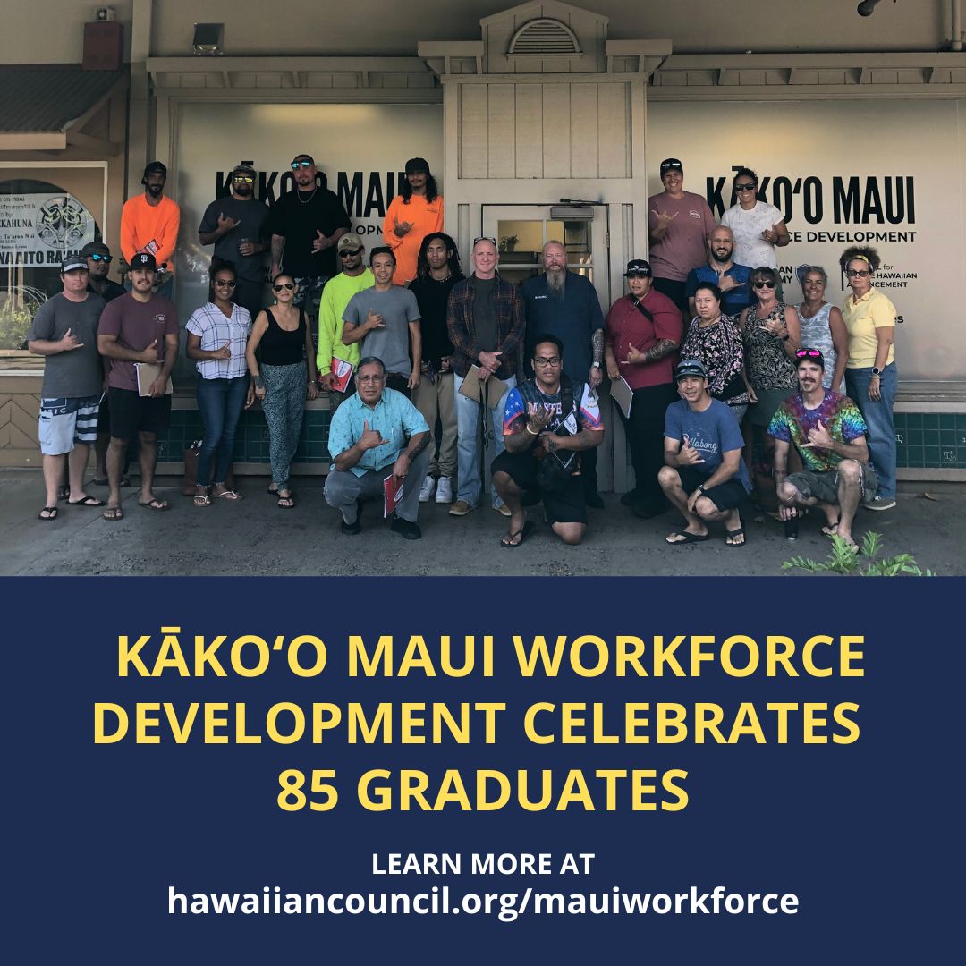 hawaiiancouncil's tweet photo. Since launching on September 15th, 85 Maui residents are now certified in OSHA 10 and OSHA 30 training to help the island of Maui in recovering from the fires.  Learn more at https://t.co/ZkvDc5fo8a https://t.co/2i9WXuSd6b