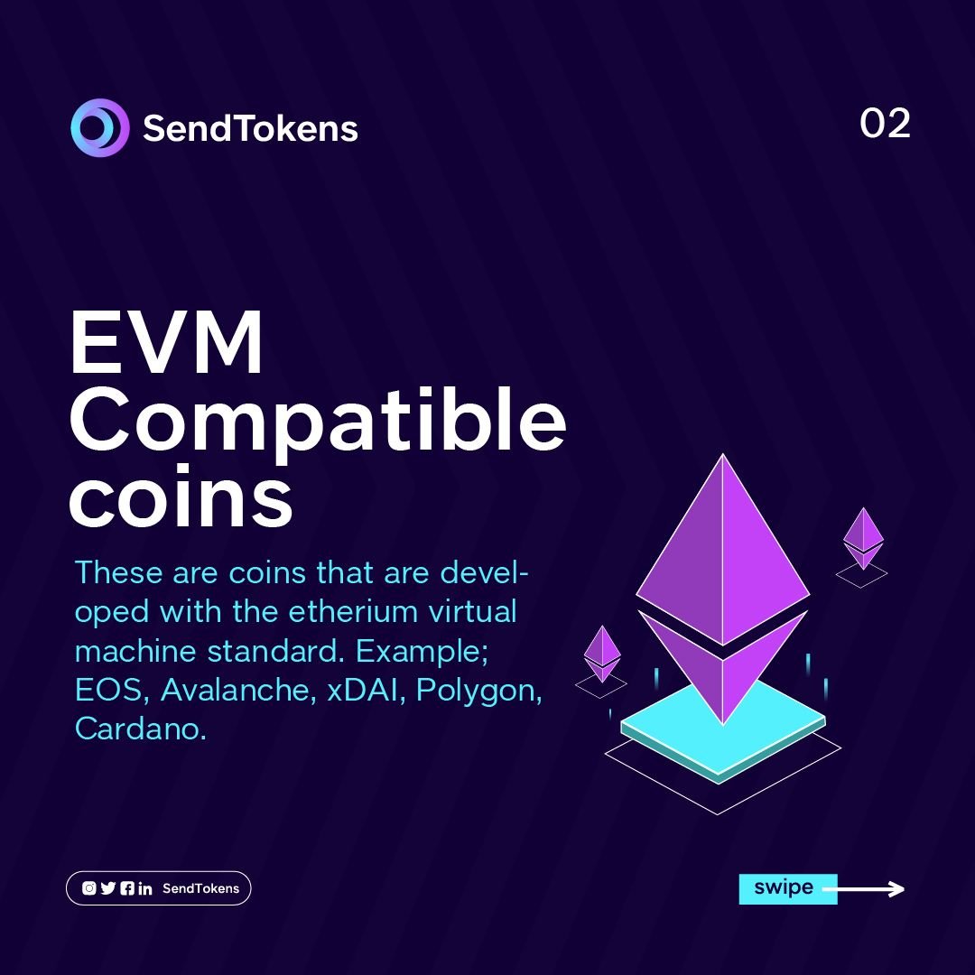 CryptoXP_11's tweet image. Toutes les monnaies utilisables sur la plateforme #Sendtokens sont compatible EVM

Par conséquent, les utilisateurs de la plateforme peuvent utiliser des jetons allant de #Ethereum, #BNB, #Polygon et #Cardano
