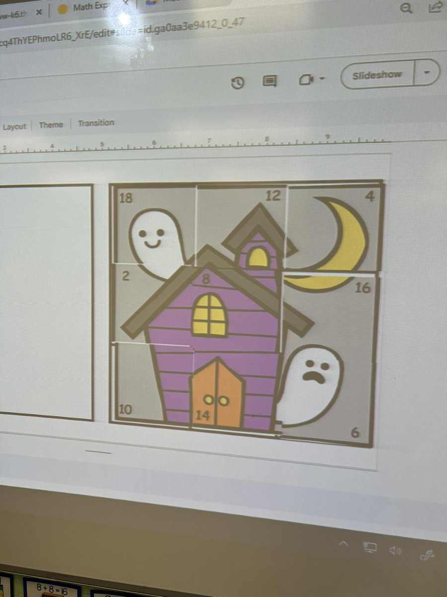 Mrs__Eden's tweet photo. It’s officially spooky season! 👻 Starting off October with a morning math puzzle building our doubles fact fluency !@AndreaRomano11 @MeadowDriveElem #mineolaproud https://t.co/SXZ1Ioz6yk