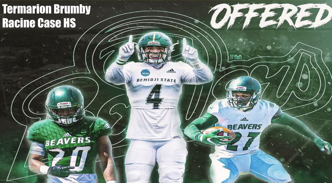 Blessed to receive an offer from Bemidji State 
<a href="/BSUBeaversFB/">Bemidji State Football</a> <a href="/CoachJChamp/">Jimmy Champion</a>