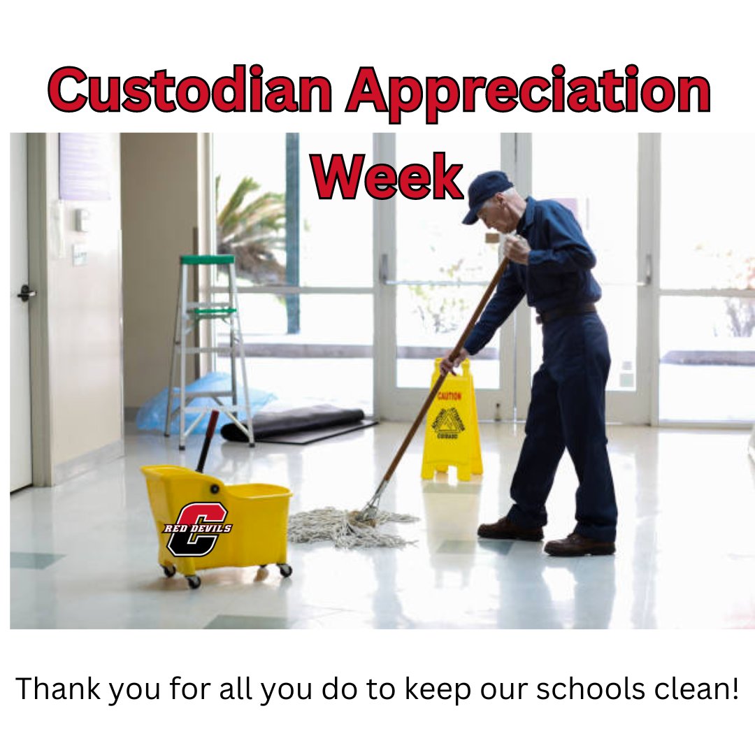 Thank you to our cleaners, custodians and buildings and ground staff for keeping our schools clean and safe!