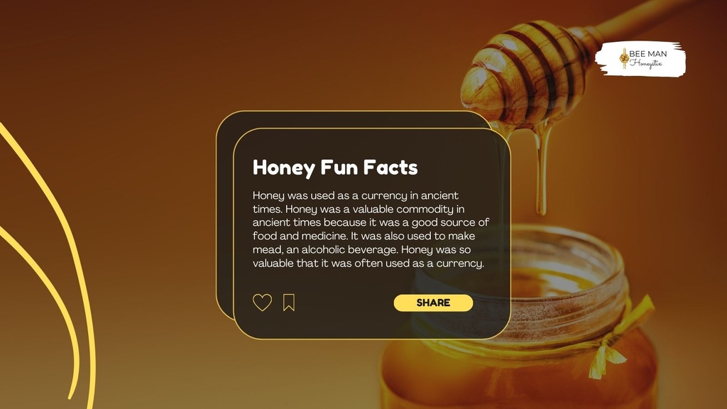 BeeManHoneystix's tweet photo. Did you know honey was considered as valuable as gold in ancient times? 😮✨
#BeeManHoneystix #Honeystick #Honey #PureHoney #BenefitsOfHoney #Honeystix #FlavoredHoneysticks #BulkHoneysticks #HoneyFacts #AncientTimes #FunFacts https://t.co/Oxviq7BEZC