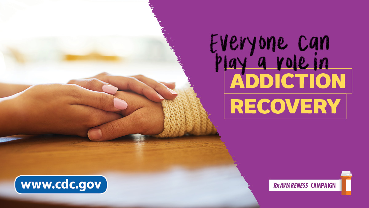 CDCInjury's tweet photo. Use #CDC #RxAwareness resources including videos, social media content, Spanish language materials, and more to support someone’s recovery today: https://t.co/kZss00gPLX https://t.co/dtfbPGkkvl