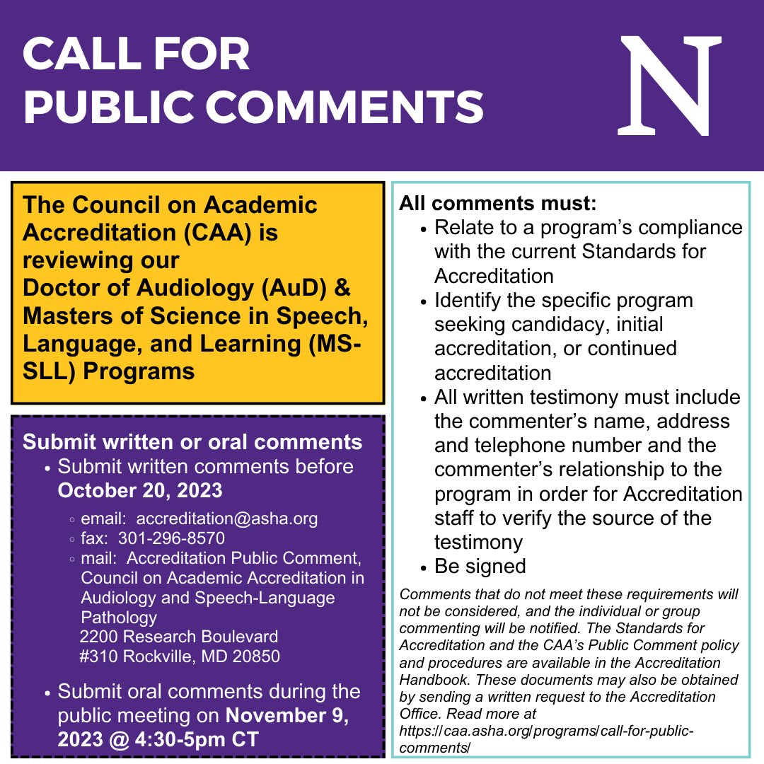 Northwestern U Communication Sciences & Disorders tweet media