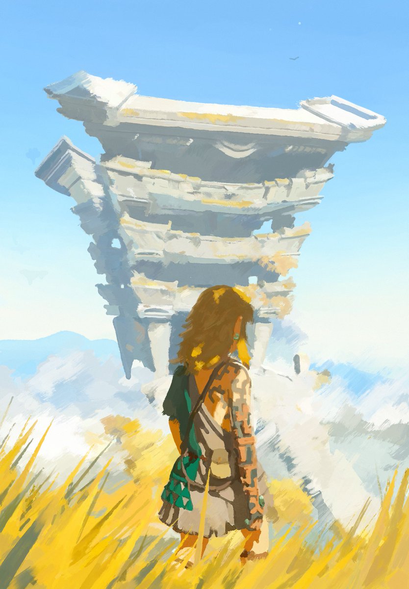 nukdav's tweet photo. #linktober day 2 - temple #totk https://t.co/ISIDhuAnFY