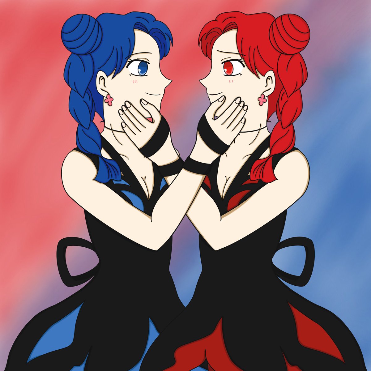 RickyRiddle20's tweet photo. For #smvillainsweek23 day 2, theme "family": Cyprine and Ptilol's sisterly bond.
#cyprine #ptilol #SailorMoon #witches5 #deathbusters #美少女戦士セーラームーン #シプリン #プチロル #ウィッチーズ5 #デスバスターズ https://t.co/Ur1VFrdAwx