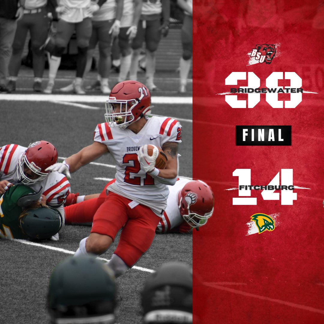 38-14 Win over Fitchburg this weekend ROLL BEARS!!