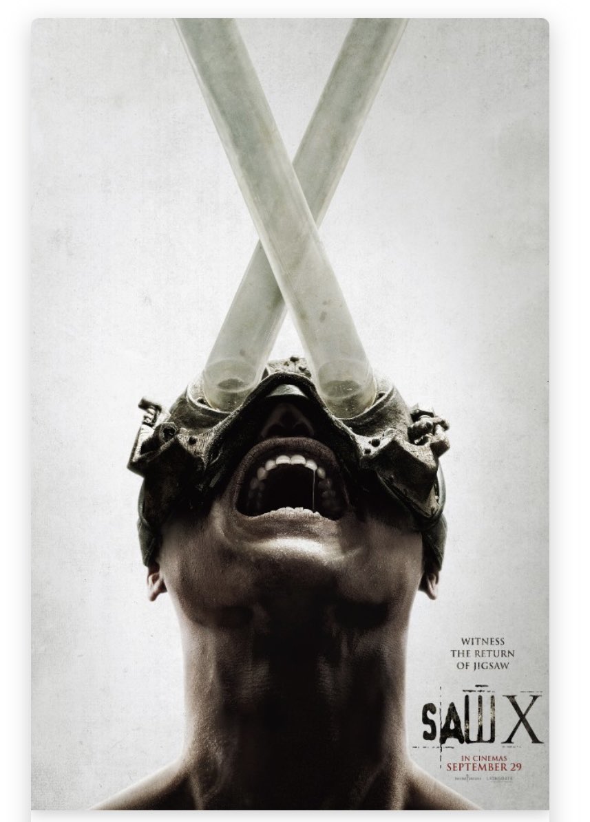 jasonimpey's tweet photo. Hoping this is going to be good, what I’ve heard so far is positive #sawx #jigsaw #horrorfilm #cinema #saw #4dx https://t.co/dhaQBH3wOT