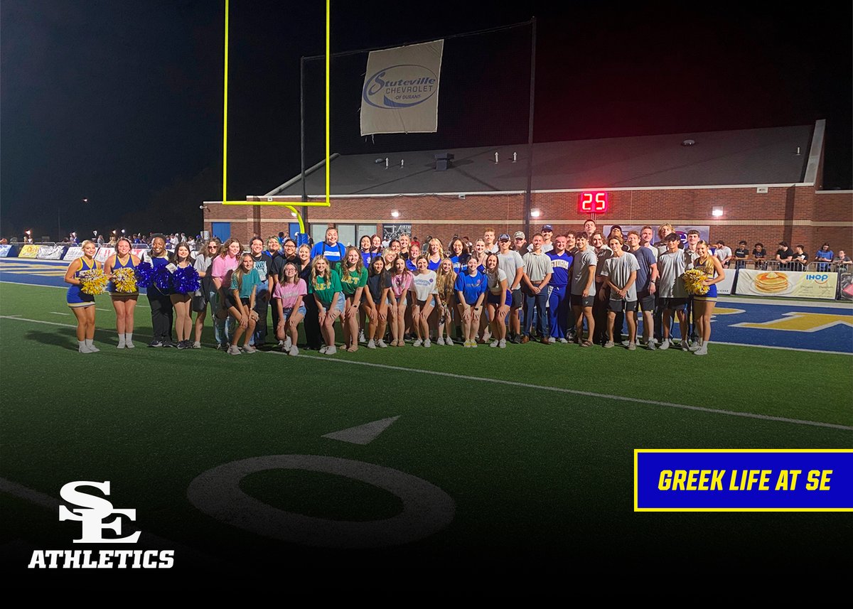 GoSoutheastern's tweet photo. Greek Life at SE has been a staple for many years and is a huge part of the #SELegacy. 

Thank your for attending and making the game day environment better for everyone! 

#StormChaSE / @SEOSL / @SE1909 https://t.co/aj4qzO7gSp