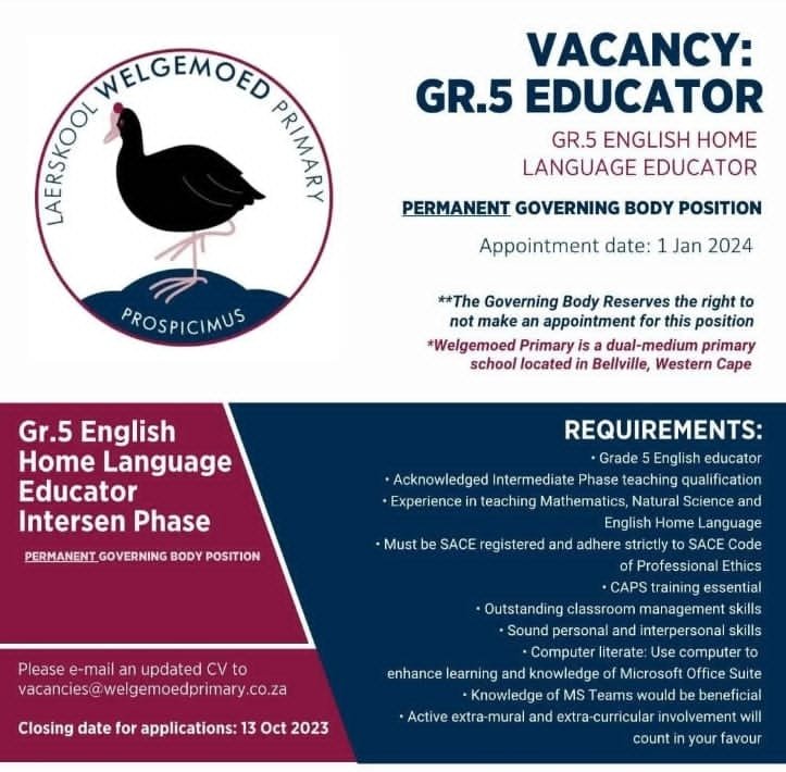 Ghost8Diva's tweet photo. π¨πTeaching Vacancies π¨π
#Letsapply π https://t.co/27a6JQlOAU