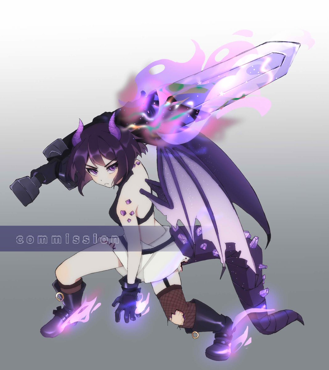 andycupte's tweet photo. 📝full body sketch commission for @/ThisLoser2 ✨💜 https://t.co/lXn8w7EQT4