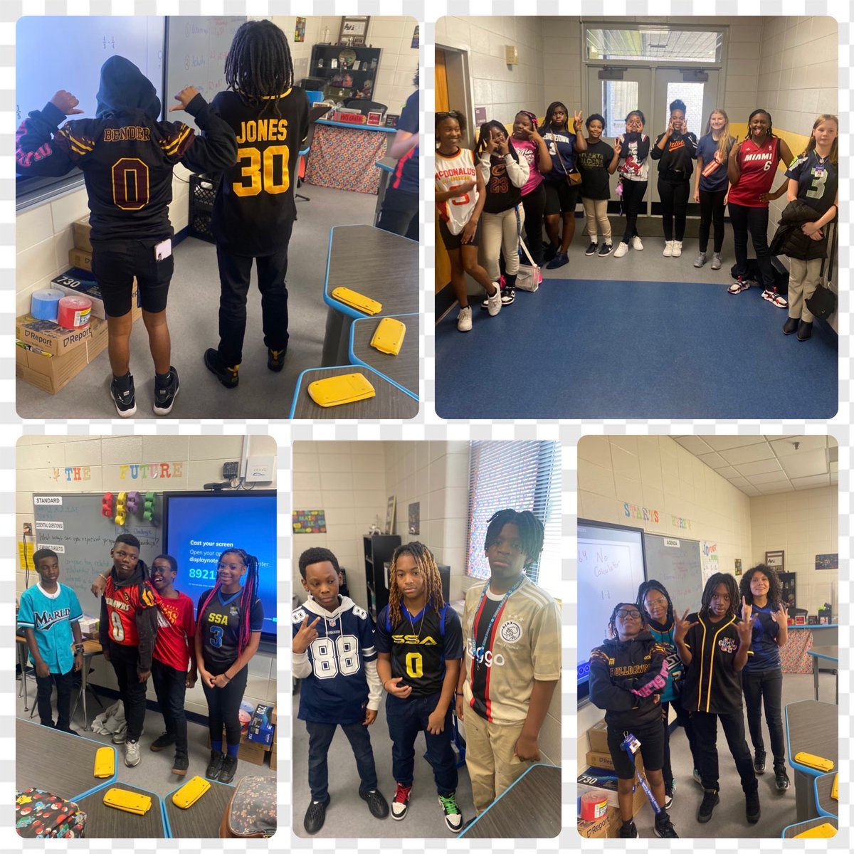 MsD_Golden's tweet photo. ๐๐Homecoming 2023 @SGTheBestNest Day 1: Jersey Day ๐๐ @akjohnsonEdS @LibertyCoSchool
#TheFutureStartsHere ๐ฆ
#EveryPersonImpactsCulture ๐งฉ
#SnelsonStrong ๐ช๐พ https://t.co/Js1sK2E1ZJ