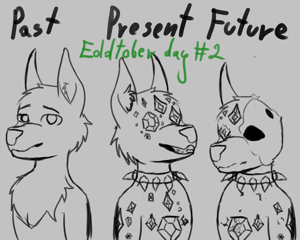 Liwku2's tweet photo. Second day of Eddtober!
I had time to make only quick sketch...

#eddtober2023 #furry #cat #crystal #sad #furry #furryart #furryartist #digitalart #digitalartist #sketch https://t.co/0vAMk6xAYS