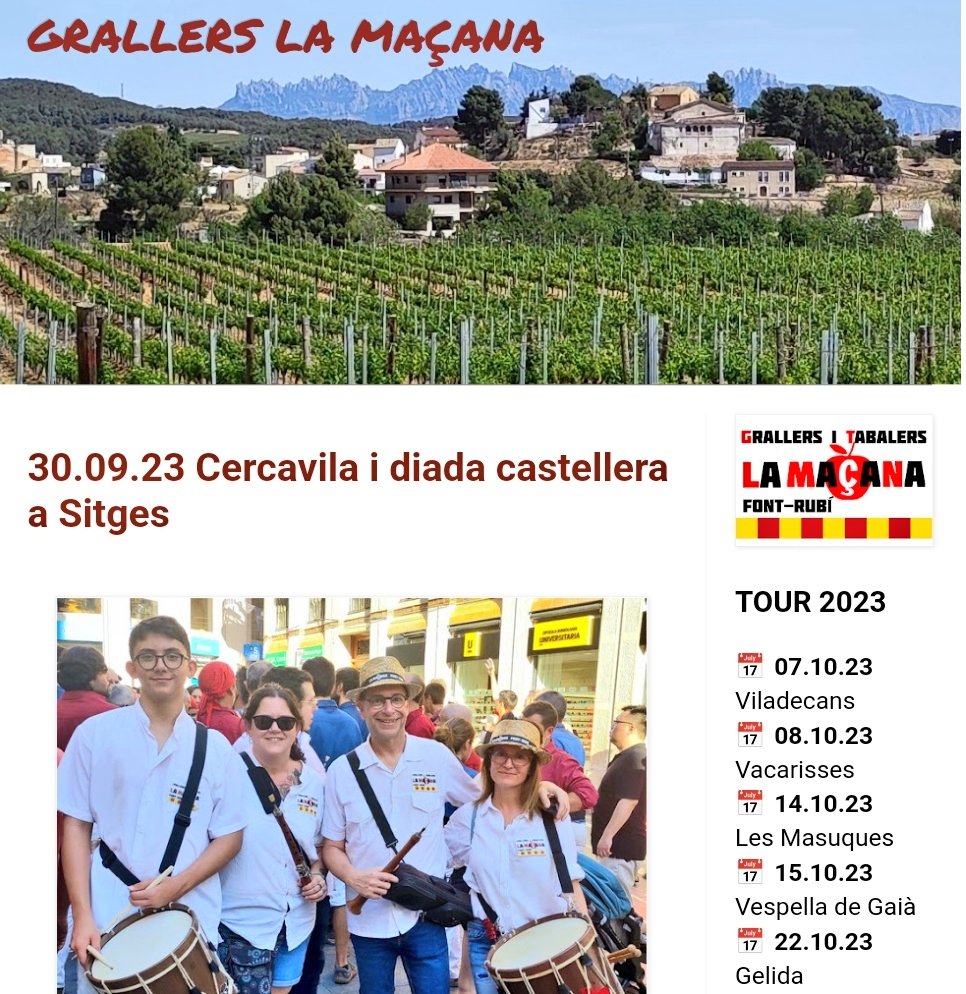 grallersMACANA's tweet image. Noves dates AGENDA 🍎 OnTour
🍎 DISSABTE 7 Viladecans 18h
🍎 DIUMENGE 8 Vacarisses 12h
#grallers la🍎Maçana #fontrubi