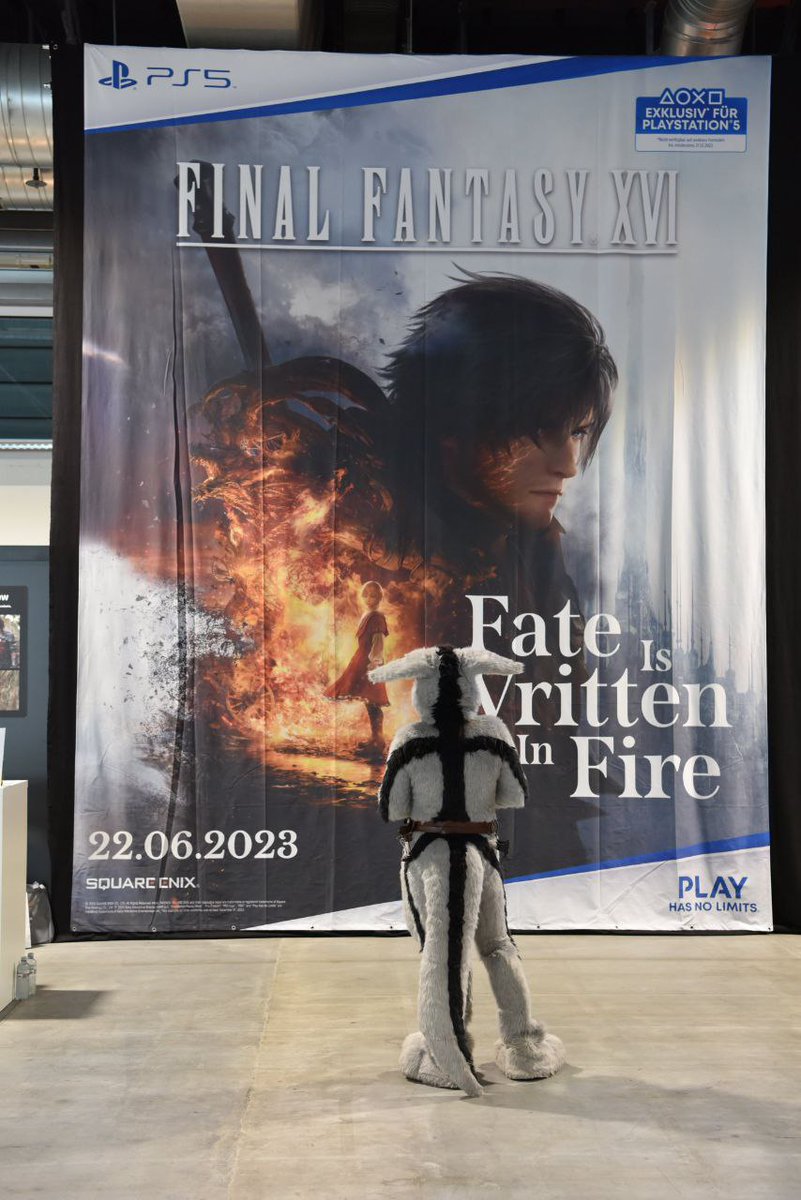 Found this amazing Picture from <a href="/Kiba_Wolfy/">Kiba_Wolfy ▶️ @EF29</a> 
It looks really cool and i looove how you just catched me unaware^^
#zurichpopcon #FINALFANTASYXVI #SquareEnix