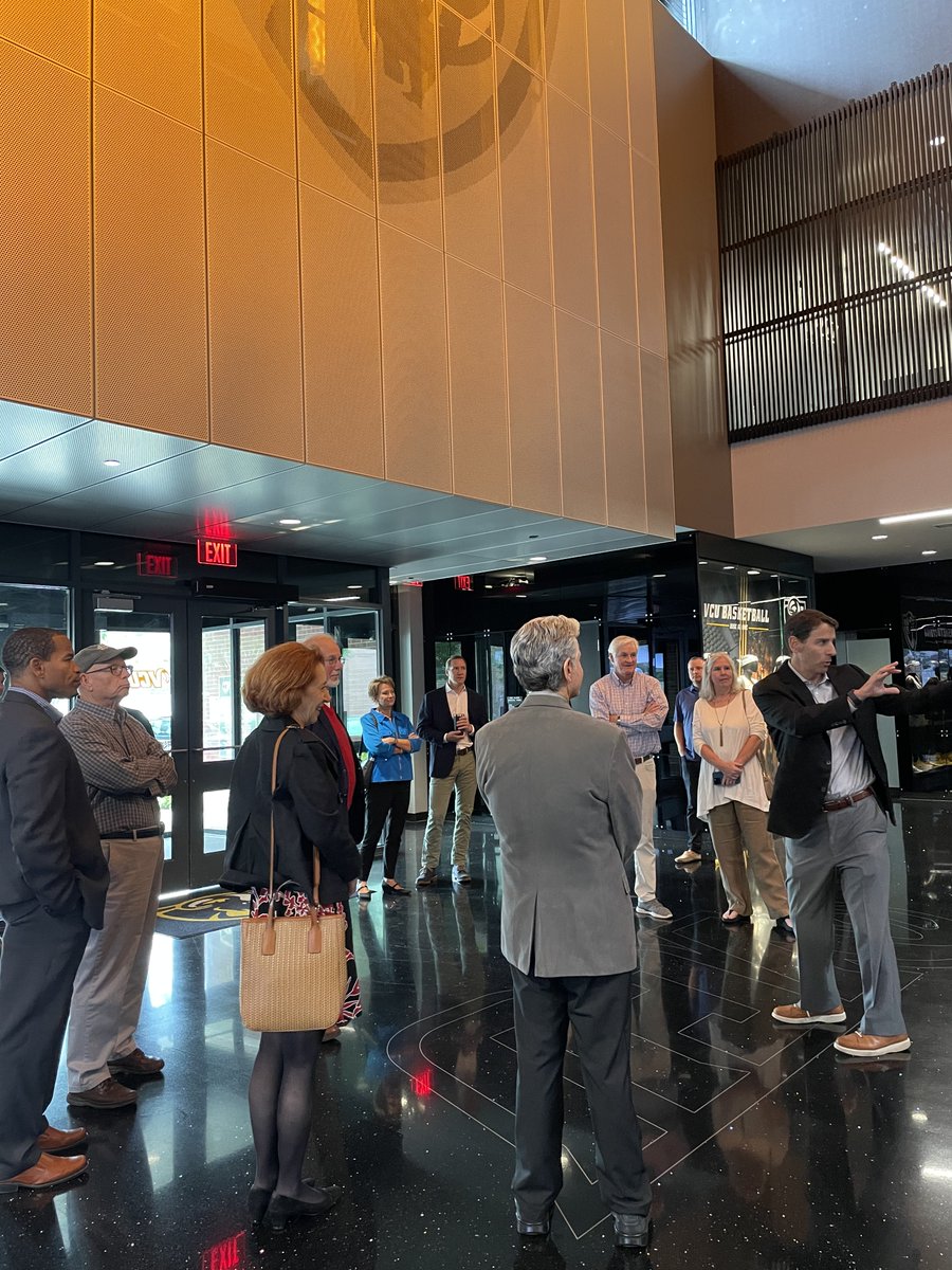 #teamBRB enjoyed touring the <a href="/VCU_Hoops/">VCU Basketball</a> Basketball Development Center, lunch, and a Q&amp;A session with Coach Odom. We enjoyed listening to his insights about his personal coaching style and thoughts on leadership. Blue Ridge Bank is a proud partner of <a href="/VCU/">VCU</a> athletics. #LetsGoVCU