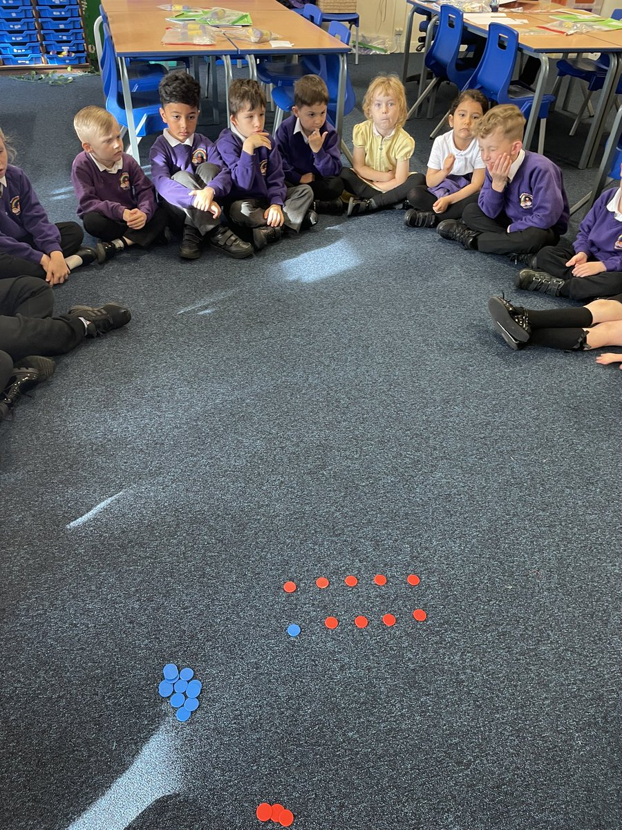 RPSRadcliffe2D's tweet image. We had an interesting Maths lesson today looking at all the ways we could make 10. Our challenge this week is when Mrs Davies shouts out a number, we all need to reply with its complement to 10!