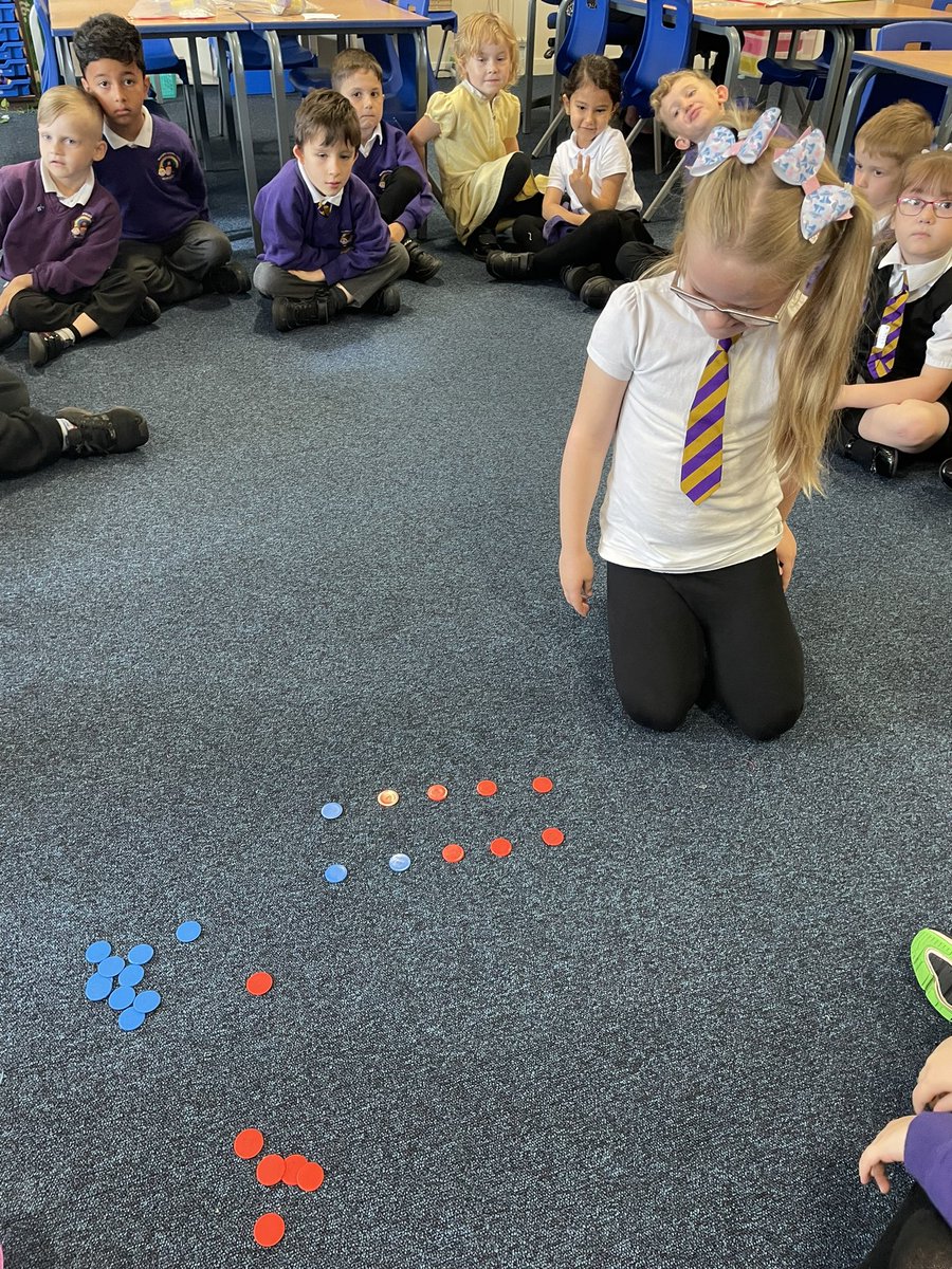 RPSRadcliffe2D's tweet image. We had an interesting Maths lesson today looking at all the ways we could make 10. Our challenge this week is when Mrs Davies shouts out a number, we all need to reply with its complement to 10!