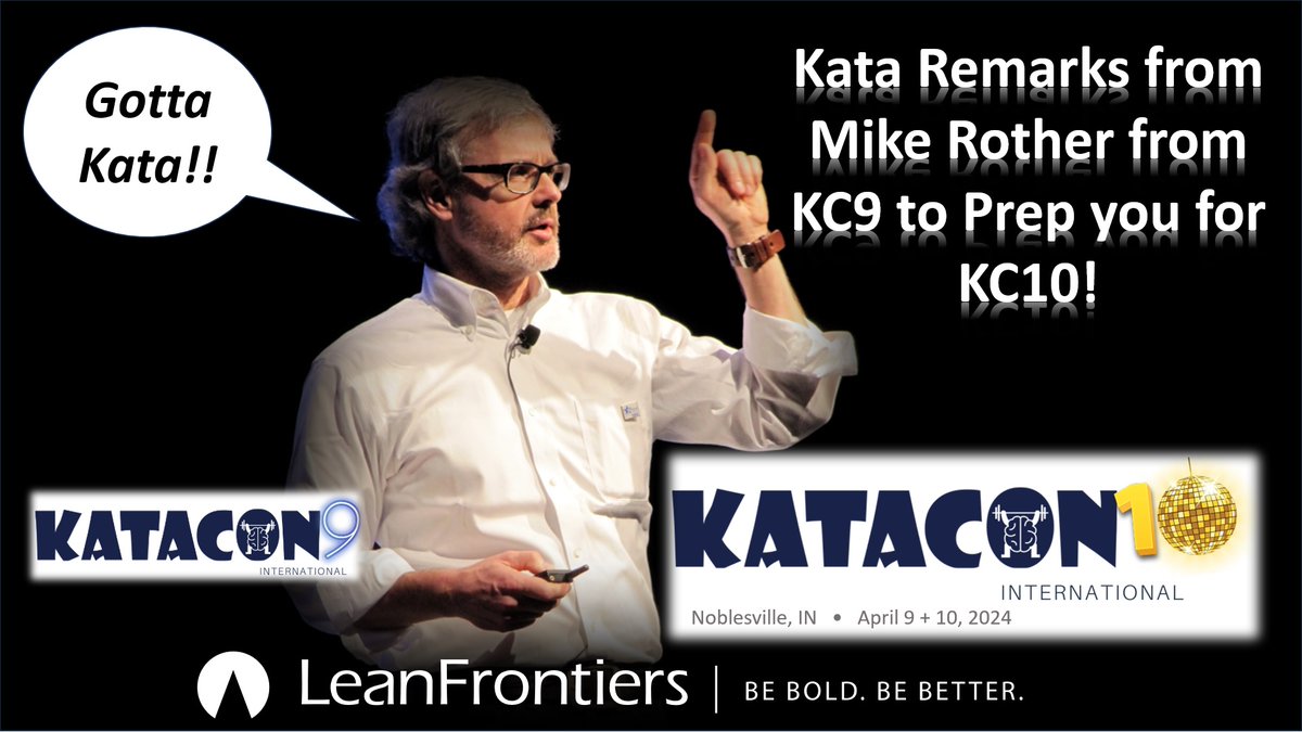 JimHuntzinger's tweet photo. A message from Mike Rother at KataCon9 to help prep you for KataCon10 coming in April.  Join us for learning, practice, and sharing.

Learn more here: https://t.co/ay2B1puHfo
Register here: https://t.co/GsennXXRt2

Mike's Youtube link here: https://t.co/BL90vJxfyN

#katacon10 https://t.co/FFJeDlQa36