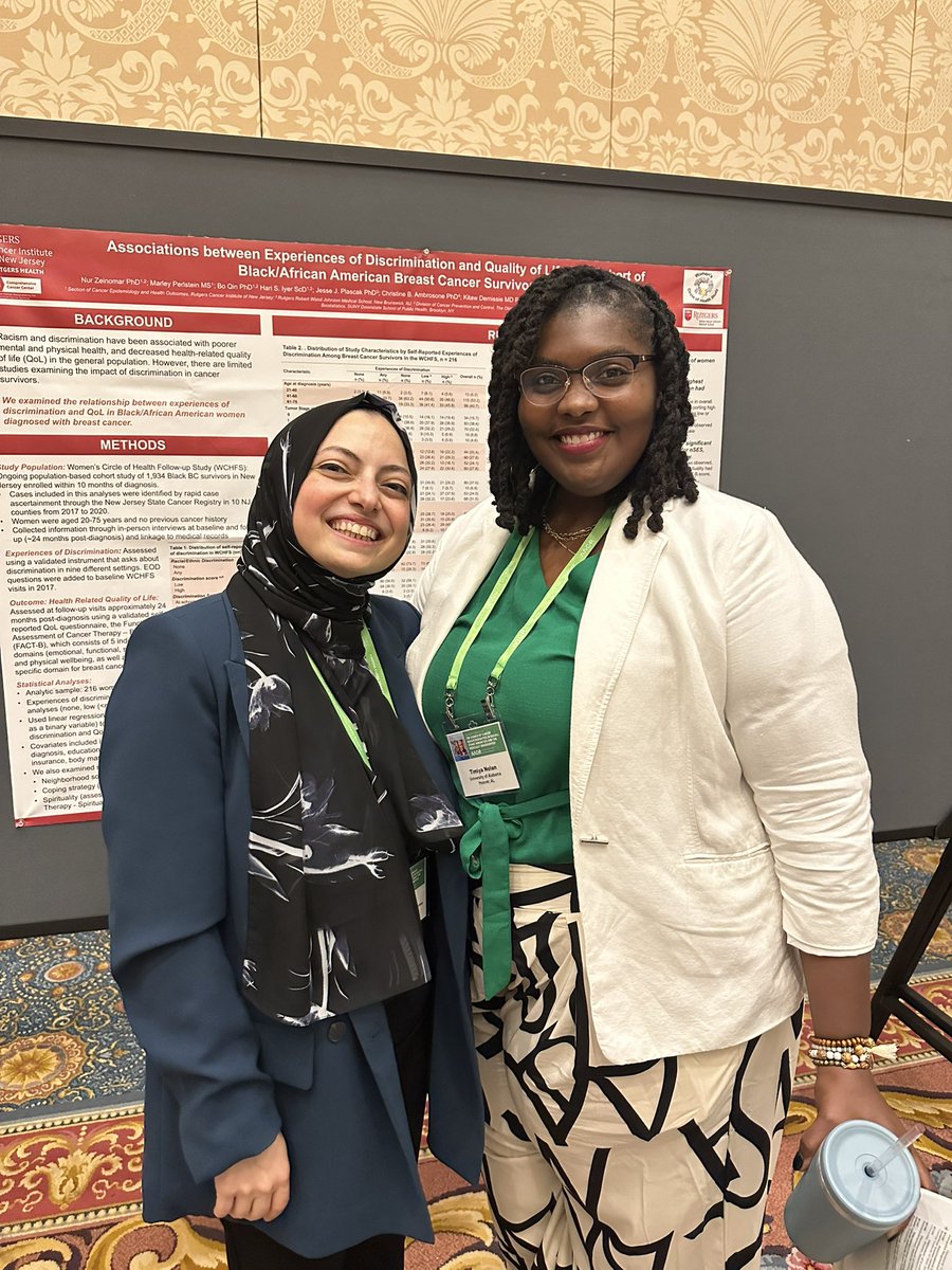 Thats a wrap to #aacrdisp23! Great being in my home state and learning about all the exciting work happening. Loved attending with the @RutgersCancer crew, running into so many old friends (hey @TSNolanPhD!) and meeting new ones! This meeting is special- can’t wait for next year!