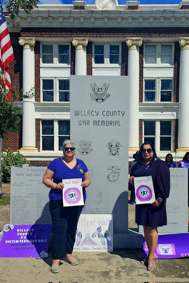 Rosiselamtz's tweet photo. The Hidalgo County Criminal District Attorney's Office joined the Willacy County District Attorney's Office Silent Walk to pay tribute to survivors of family violence. Thanks to Willacy County DA Annette Hinojosa for the invitation and to everyone who joined us at #TxDVAM https://t.co/lhcAP84hf5