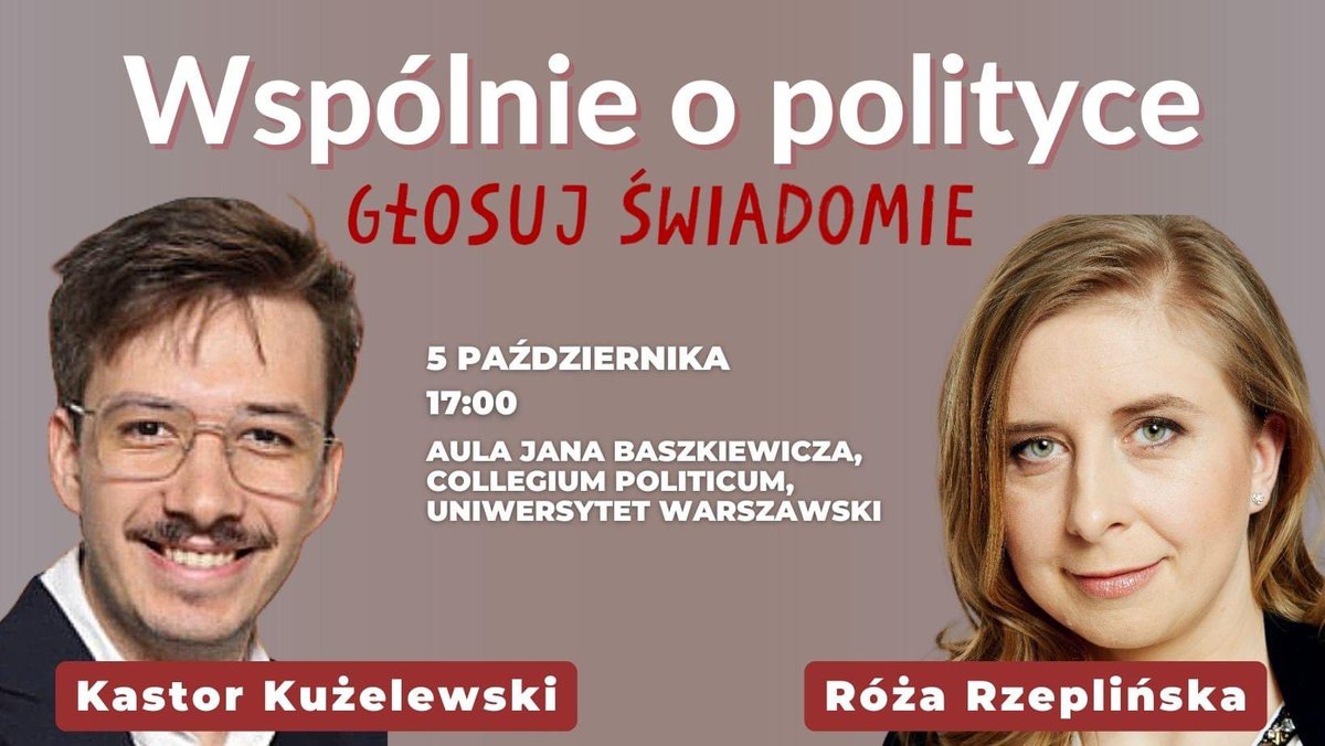 Zostały tylko 2 tygodnie do wyborów parlamentarnych! Jeśli dalej nie wiesz na kogo głosować, już w czwartek będziemy rozmawiać o ogromnych dysproporcjach w zasobach kampanii wyborczych i  kształcie 🇵🇱 po 15 października 👇👇