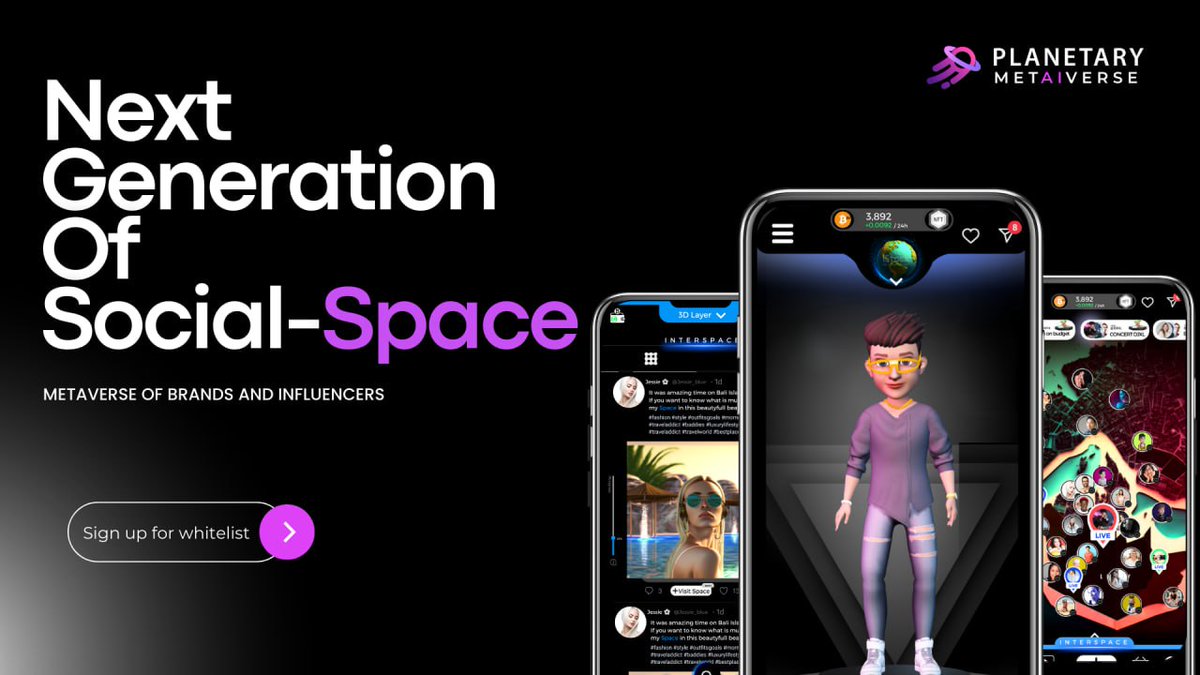 Alexos_777's tweet photo. #planetary #planetarymetaiverse #metaverse #nft #token #mint #giveaway #freemintnft #fun #freemint #soulbound #avatar #nftgiveaway #soulboundavatar
๐ข#Gleam
โก๏ธhttps://t.co/ZumwrW4JCG
๐ข#zealy
โก๏ธhttps://t.co/lao0hs7Al3 https://t.co/dv28lBiwYq