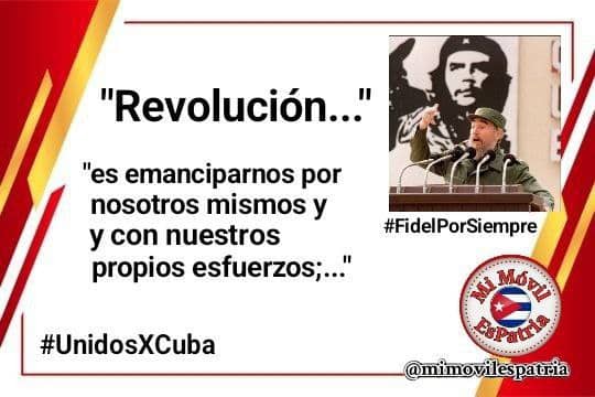 El legado de nuestro comandante, nos guiará para juntos encontrar la solución de las dificultades.
#BMCGuineaBissau 
#CubaCoopera 
#JuntosPorCuba 
#FidelPorSiempre