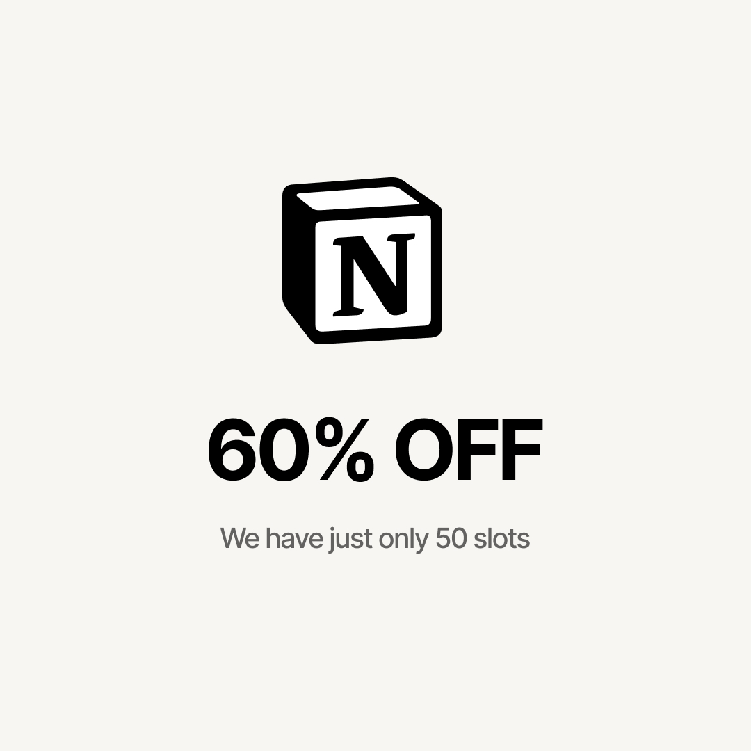 🎉 Don't Miss Out! 60% OFF on Notion Templates! notily.co/premium/gettin…