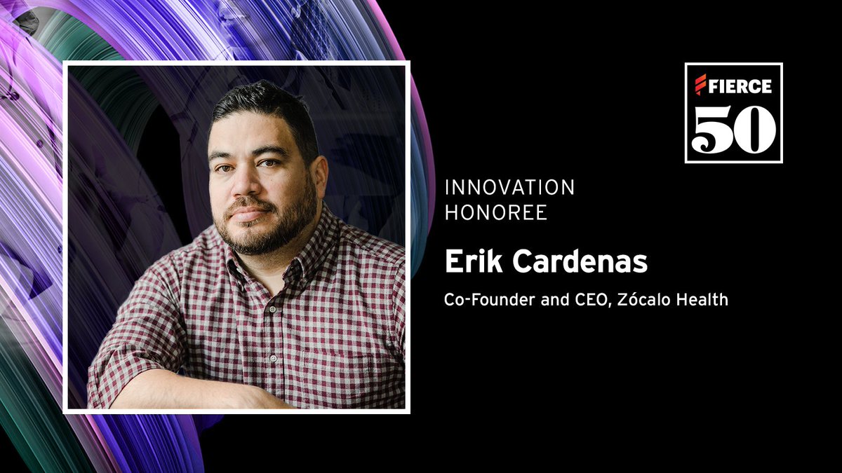 ZócaloHealth (@zocalohealth) on Twitter photo 🎉 Exciting news! 🎉
<a href="/ecard773/">Erik Cárdenas</a> has been named one of the #Fierce50 honorees, amongst other top innovators of groundbreaking solutions that solve today's #healthcare challenges.
Read more about Erik and Zócalo Health here: fiercepharma.com/special-report… 🎉 Exciting news! 🎉
<a href="/ecard773/">Erik Cárdenas</a> has been named one of the #Fierce50 honorees, amongst other top innovators of groundbreaking solutions that solve today's #healthcare challenges.
Read more about Erik and Zócalo Health here: fiercepharma.com/special-report…