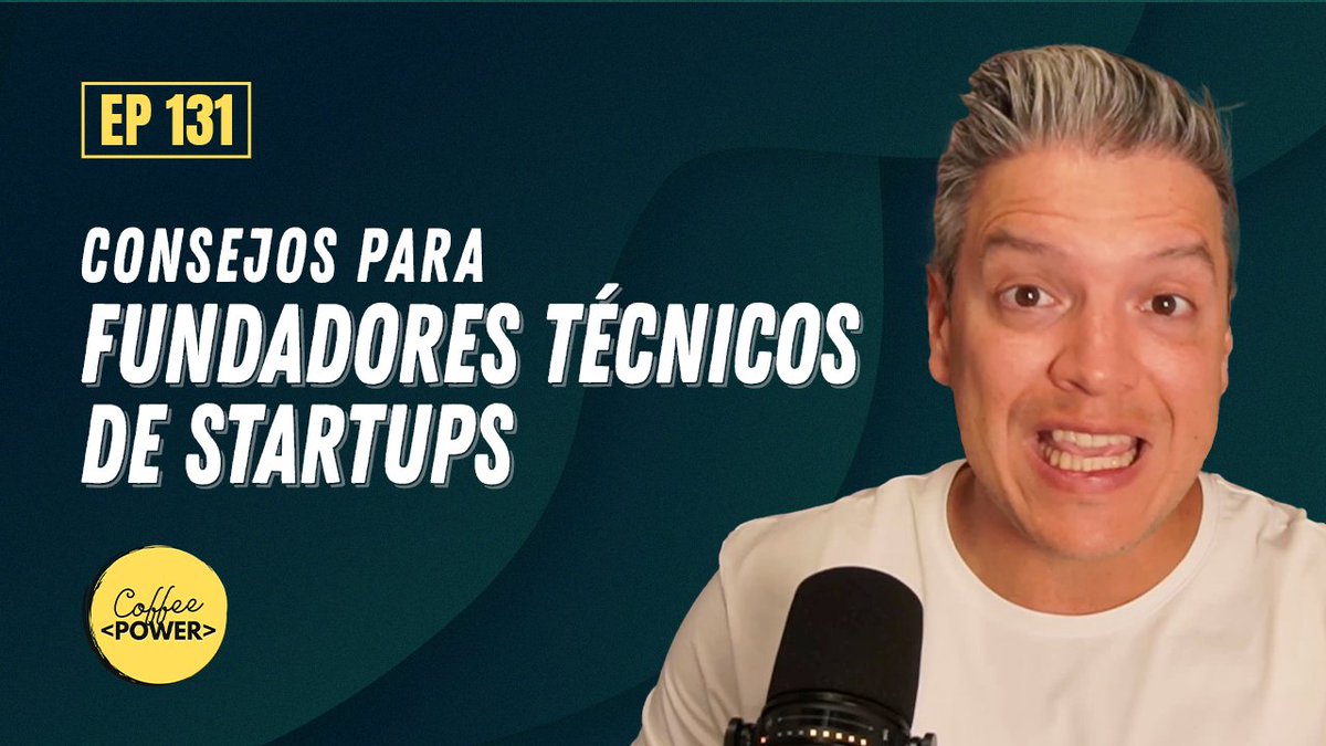 🚨🗞️Nuevo Episodio🔥🚨

🎙️ ¿Eres el fundador técnico de una startup y te sientes como si estuvieras en un laberinto? 

En este episodio, te damos pautas 🗺️ para que te encamines mejor ☕️🔌

👀🎧 Míralo o escúchalo aquí: youtu.be/-ji0Wzc8nsM

#coffeepowerpodcast #podcast
