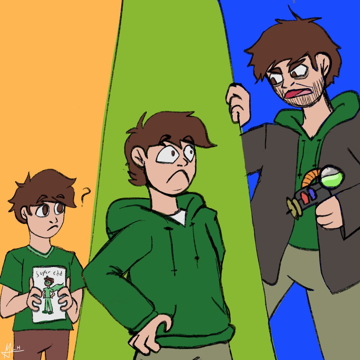 MichaelWHo47's tweet photo. Day 2: past present future
Didnt have time finishing the coloring

#eddsworld #eddsworldfanart #eddtober2023 #eddsworldedd #past #present #future https://t.co/ke2eHTfsCz